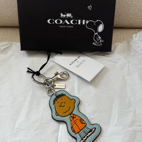 NWT Coach X Peanuts Franklin Bag Charm - Picture 1 of 4